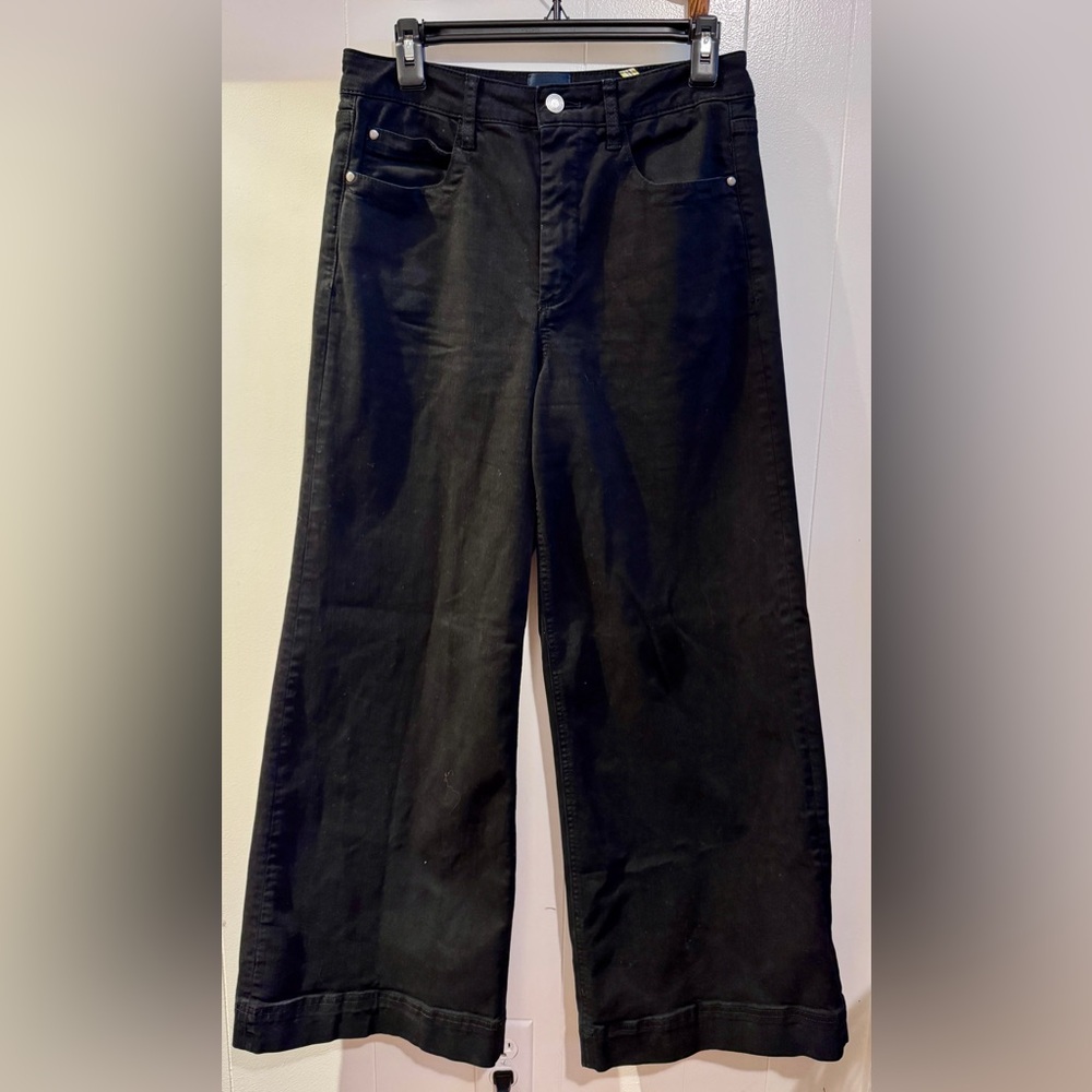 Maeve Anthropologie Black Wide-Leg Jeans - Picture 1 of 4